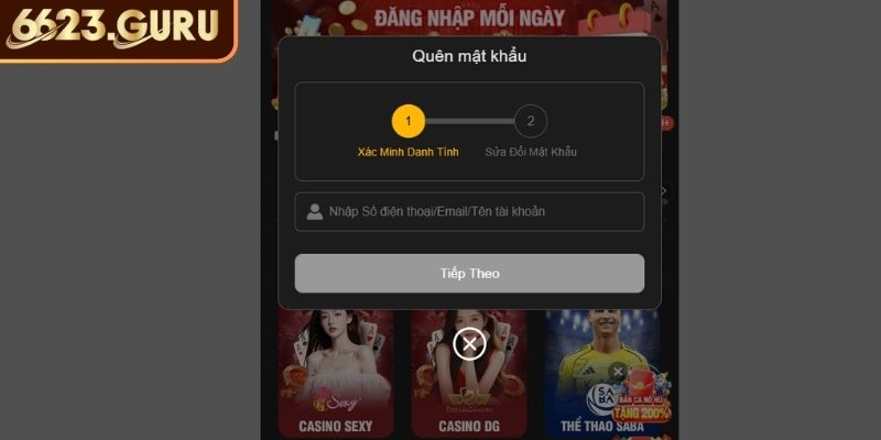 Một vài vấn đề phát sinh khi đăng nhập 6623