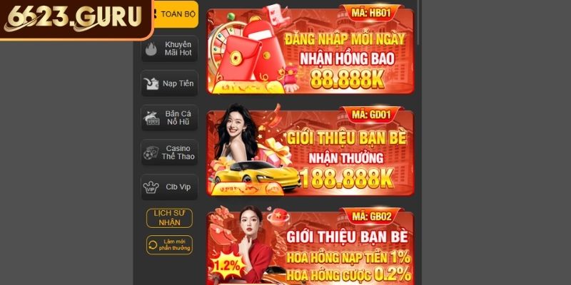 Đăng nhập mỗi ngày nhận hồng bao 88.888K

